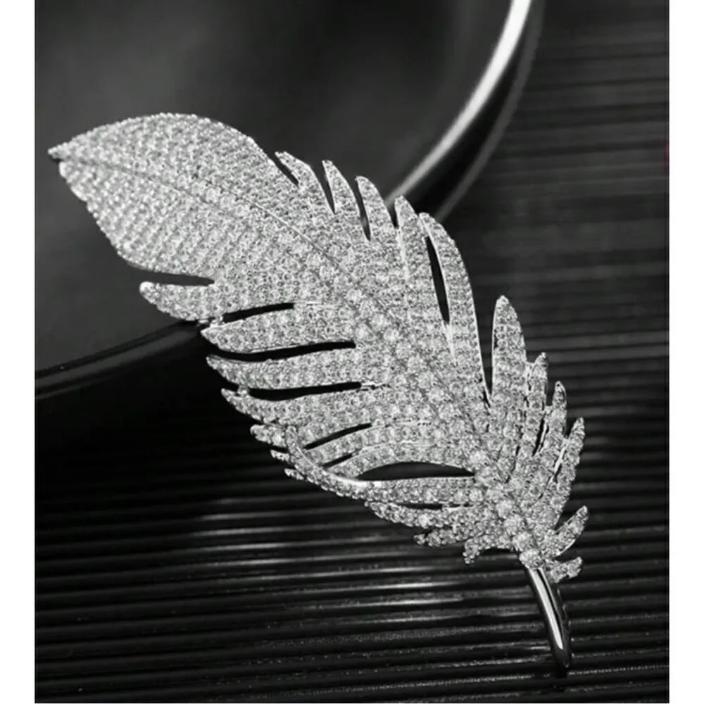 Feather Brooch